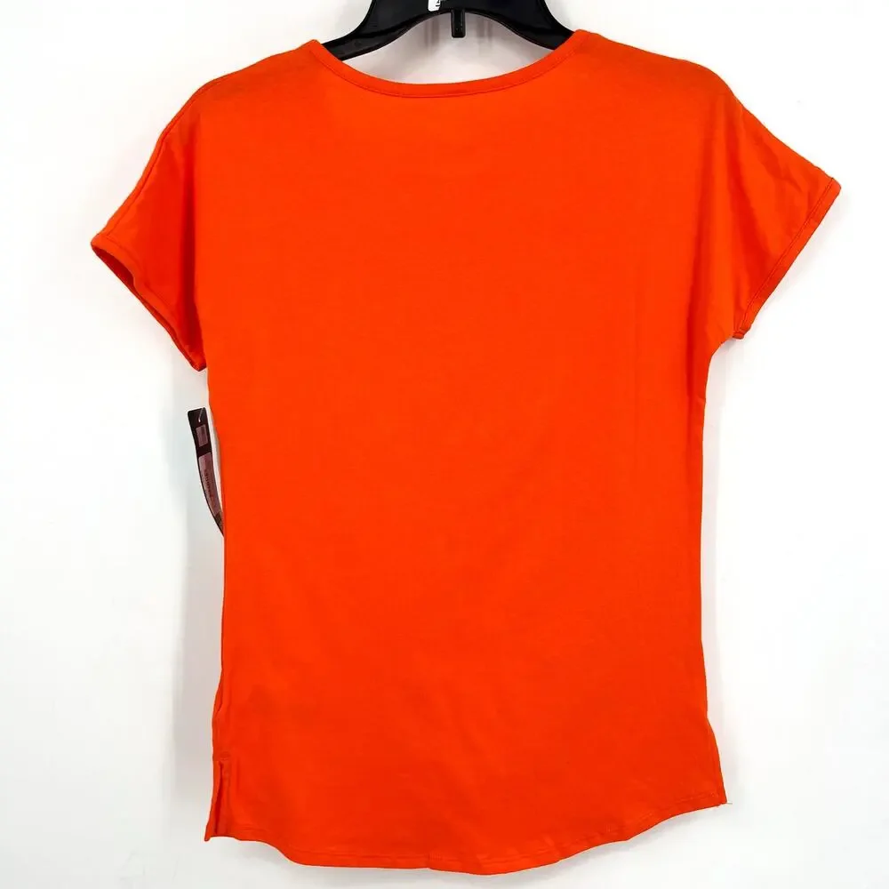 GEN 2 Girls Clemson University Go Heart T-shirt Large Orange Short Sleeve NWT